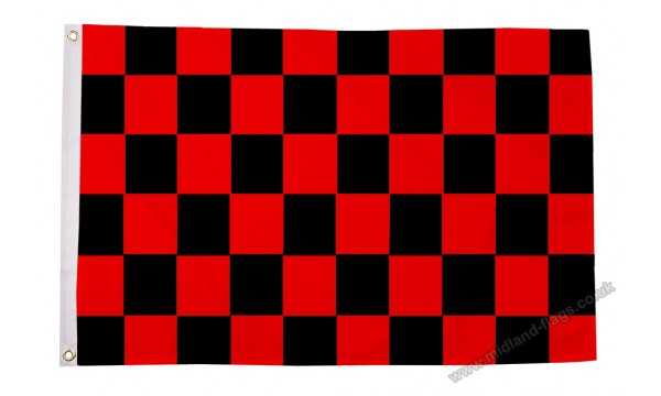 Red and Black Check Flag